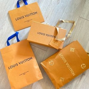 Authentic Louis Vuitton Shopping Bags & Box